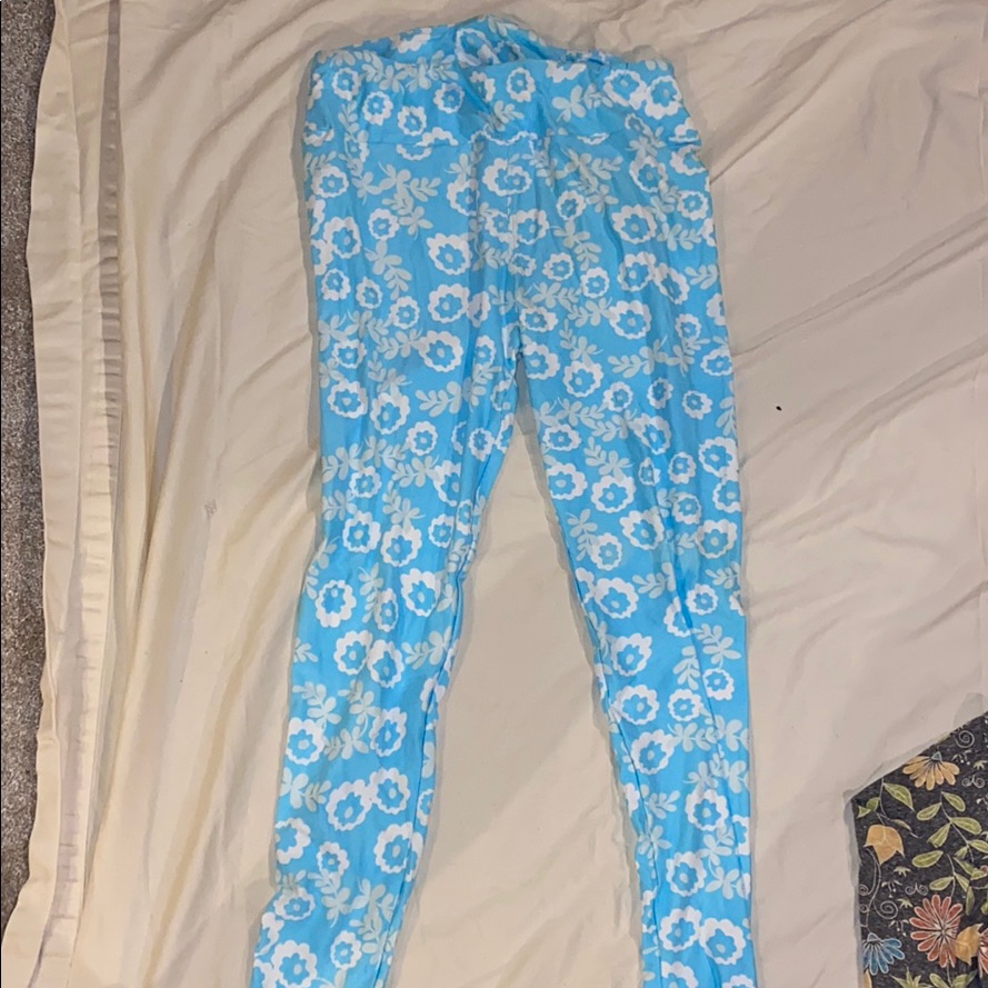 Light Blue Patterned Legging